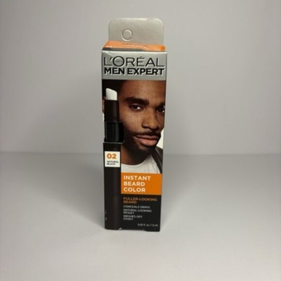 L'Oreal Men Expert Instant Beard Color #02 Natural Black - Picture 1 of 6